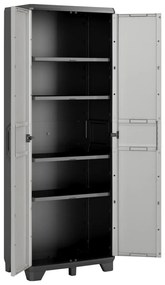 Keter Gear fekete és szürke tárolószekrény polcokkal 182 cm