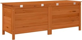 vidaXL barna tömör fenyőfa kerti tárolóláda 150 x 50 x 56,5 cm