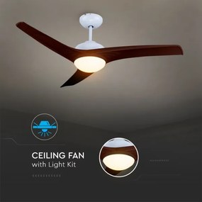 LED Mennyezeti lámpa ventilátorral LED/15W/230V 3000/4000/6400K + távirányító