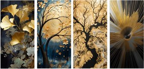 Absztrakt vászonképek Nagy kép Glamour Fali dekoráció 80x160