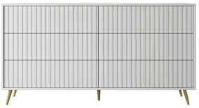 Szekrény Biel B5  (fehér + arany). 1099296
