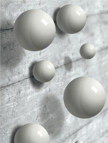 Fotótapéta Fehér gömbök absztrakt minimalizmus fa és árnyékok 206x275 +ragasztó