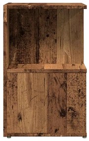 éjjeliszekrények 2 db Régi fa 35x35x55 cm Gépesített fa