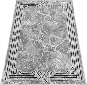 Szőnyeg 155x220 Modern Nappaliba Szürke Csillogó