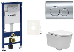 Fali WC szett Geberit előtétfalas szereléshez + SAT Brevis WC SIKOGESBRED20