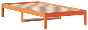 viaszbarna tömör fenyőfa kanapéágy matrac nélkül 80 x 200 cm