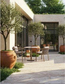 Natúr színű fém kerti szék Kalimera – Bizzotto