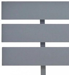 szürke tömör fenyőfa ágykeret 100 x 200 cm
