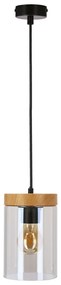 Fekete-natĂșr szĂnƱ fĂŒggĆlĂĄmpa ĂŒveg bĂșrĂĄval Ăž 12 cm Wels â Candellux Lighting