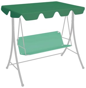 zöld csere ponyva kerti hintaágyhoz 188/168 x 145/110 cm