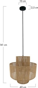 Dijk JUTE 104665 Függőlámpa 1x40W/E27 IP20