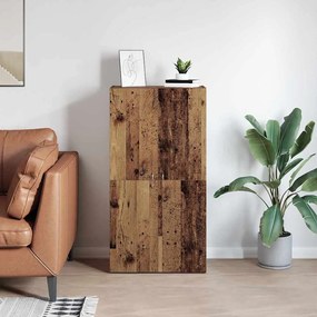 Irodai szekrény polcokkal Régi fa 60 x 32 x 115 cm Faanyag