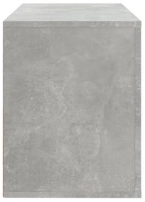 betonszürke szerelt fa cipőszekrény 80x35x45 cm