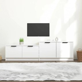 Fehér szerelt fa tv-szekrény 158,5 x 36 x 45 cm