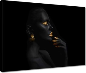 Vászonkép 40x30 Smink gazdagon Arany