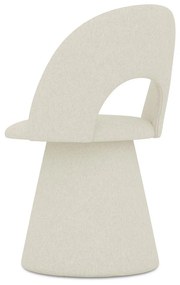 Krémszínű kárpitozott étkezőfotel Kalo – Makamii