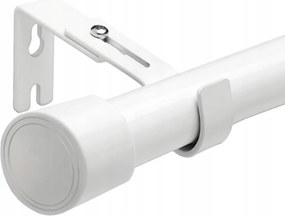 Fehér moduláris függönykarnis, csavarható és állítható 110-410 cm (25 mm)