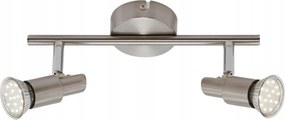 Briloner spotlámpa 27,5 cm 2xGU10 6W 560lm matt nikkel IP20
