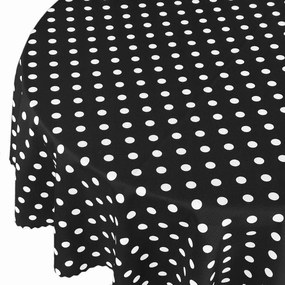 Abrosz Foltálló Pöttyös Fekete Kör átmérő 120 cm
