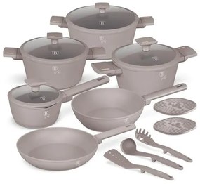 Berlinger Haus Taupe Collection 15 részes edénykészlet (BH-8111)