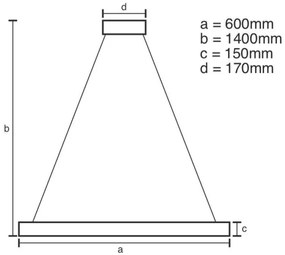 Brilagi - LED Dimmelhető kristály csillár zsinóron HALO LED/40W/230V + távirányító