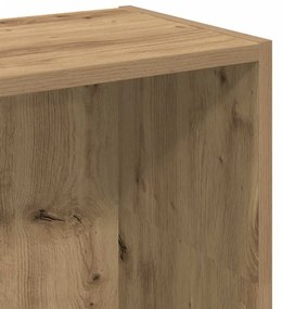 kézműves tölgy szerelt fa könyvespolc 80 x 24 x 109 cm