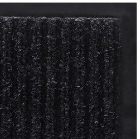 fekete PVC lábtörlő 90 x 60 cm