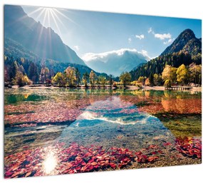 Kép - Jasna-tó, Gozd Martuljek, Júliai-Alpok, Szlovénia (70x50 cm)