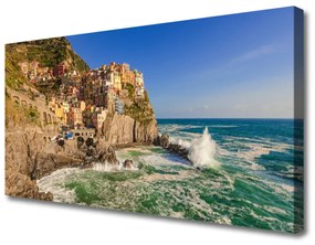 Canvas kép Sea Mountain Landscape 100x50 cm