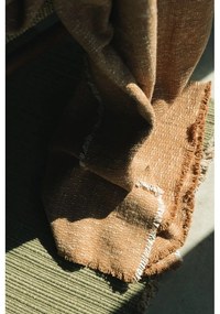 Okkersárga pamut takaró 130x180 cm Handloom – Lorena Canals