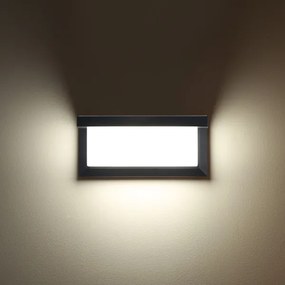 Brilagi -LED RGBW Kültéri fali lámpatest BRICKY 1xE27/15W/230V antracit IP54