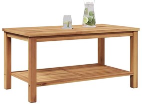 Dohányzóasztal Barna 90 x 50 x 45 cm Tömör tíkfa