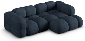 Sötétkék sarokkanapé (jobb oldali-heverő résszel) Loretto – Cosmopolitan Design