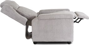 Dönthető fotel szürke kord kárpittal – SPENCER