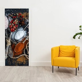 Fotótapéta ajtóra - Fűszerek (95x205cm)