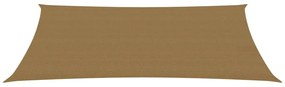tópszínű HDPE napvitorla 160 g/m² 3 x 6 m