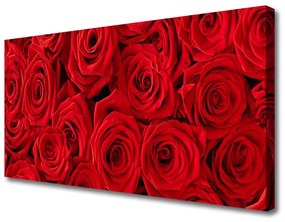 Vászonkép falra Rózsa virágok Plant 100x50 cm