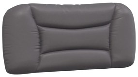 szürke műbőr fejtámla párna 80 cm