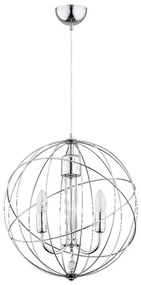 Csillár zsinóron PIKO 3xE14/10W/230V fényezett króm