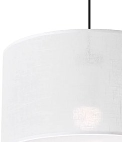 Brilagi - LED Csillár zsinóron ANTHONY 1xE27/60W/230V tölgy/fehér