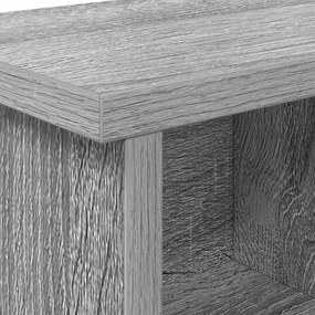 Fali Kabáthorog polcokkal Szürke sonoma 75 x 16 x 26 cm Faanyag