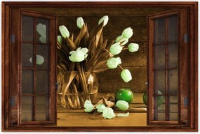 Poszterek 60x40 Szépia tulipánok