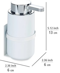 Fehér öntapadós kerámia szappanadagoló 0,25 l Woya - Wenko