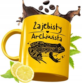 Prémium Arany Bögre Levéltárosnak Ajándék Nyomtatott Fotóval