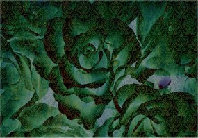 Fotótapéta Zöld rózsák Absztrakt Díszítés Textúra Fantázia 460x300 +ragasztó