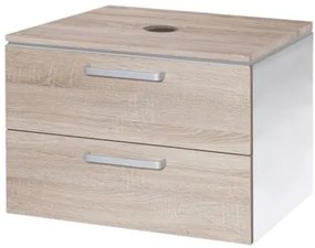 Fürdőszobaszekrény mosdó alá Naturel Vario Dekor 69x51x45 cm tölgyfa bardolino VARIODESK75ZBIDB