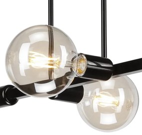 ASTRID mennyezeti lámpa 4xE27/60W/230V fekete, rúdon