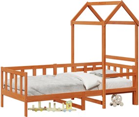 vidaXL Nappali Ágy Szett 2 pcs Faggyú barna Tömör fenyőfa