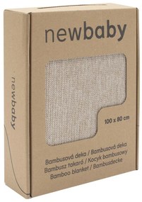 Bambusz kötött takaró New Baby 100x80 cm beige
