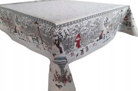 Abrosz 140x140 cm erdei állatokkal karácsonyi gobelin karácsonyi minták